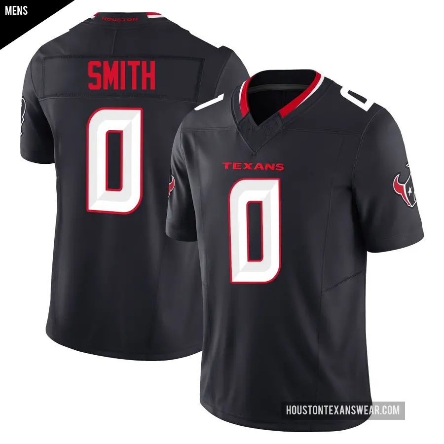 Men's Houston Texans ＃0 Jaylin Smith Navy Limited Alternate Vapor F.U.S.E. Jersey