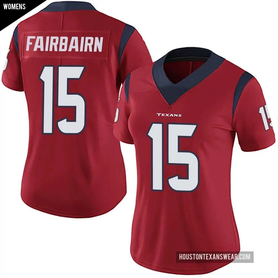 Women&#039;s Houston Texans &#65283;15 Ka&#039;imi Fairbairn Red Limited Alternate Vapor Untouchable Jersey