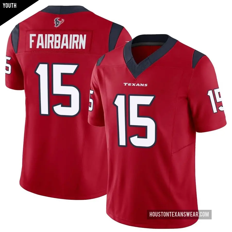 Youth Houston Texans &#65283;15 Ka&#039;imi Fairbairn Red Limited Vapor F.U.S.E. Jersey