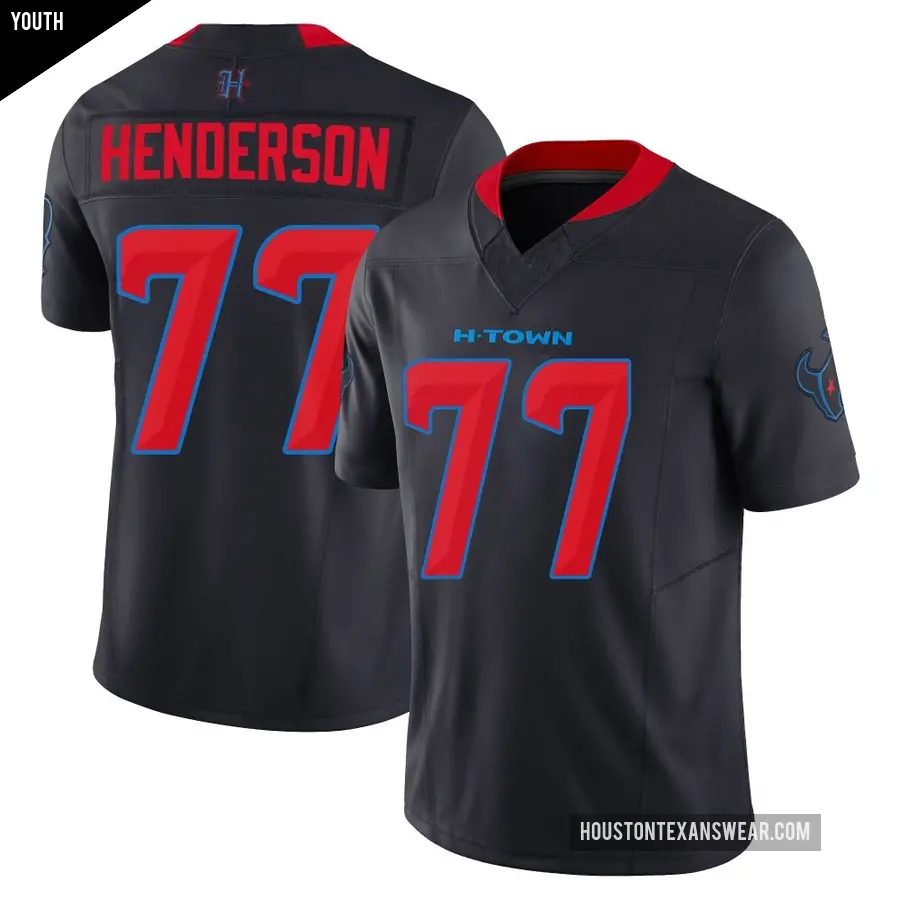 Youth Houston Texans ＃77 LaDarius Henderson Navy Limited 2nd Alternate Vapor F.U.S.E. Jersey