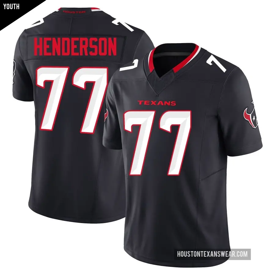 Youth Houston Texans ＃77 LaDarius Henderson Navy Limited Alternate Vapor F.U.S.E. Jersey