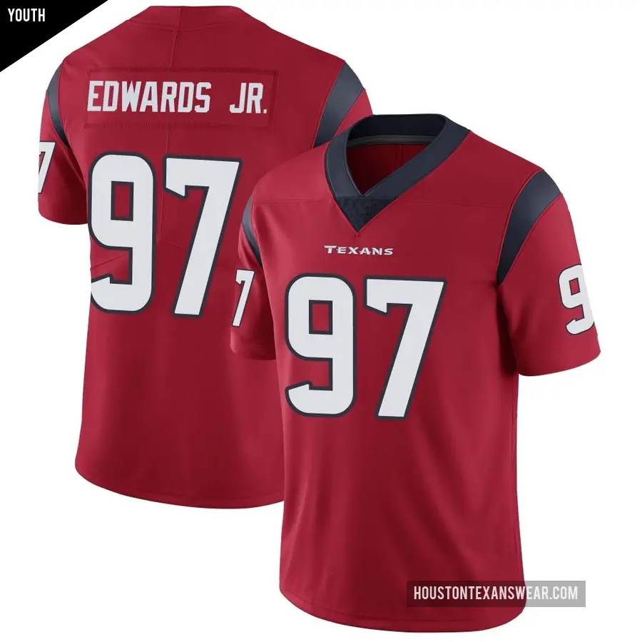 Youth Houston Texans &#65283;97 Mario Edwards Jr. Red Limited Alternate Vapor Untouchable Jersey